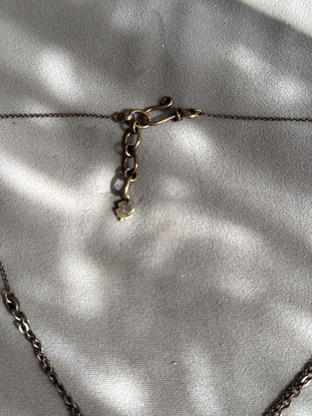 Lucky Brand Mixed Metal Charm Necklace with Turquoise Accents - Picture 5 of 6